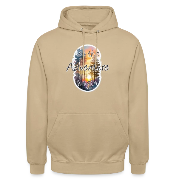 L'Aventure Commence Forêt sur Sweat-shirt à capuche unisexe