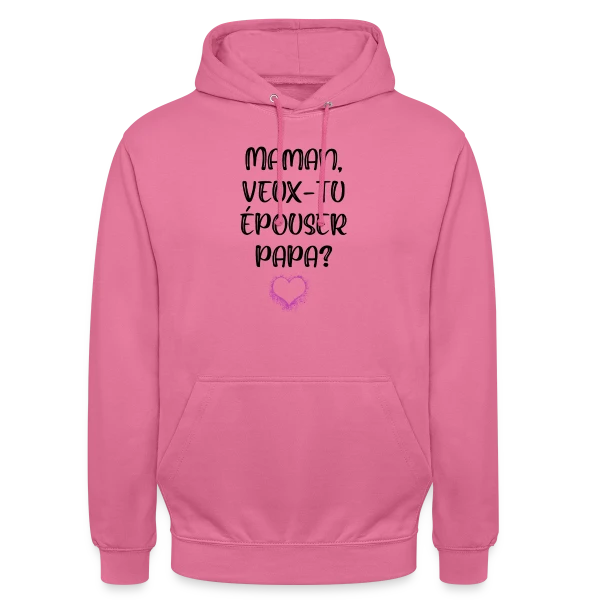 Demande en Mariage Enfant sur Sweat-shirt à capuche unisexe