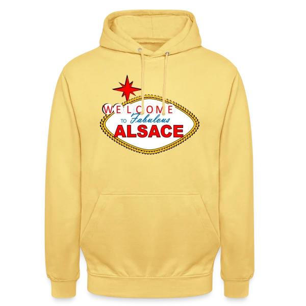 Humour Welcome to Alsace Elsass sur Sweat-shirt à capuche unisexe
