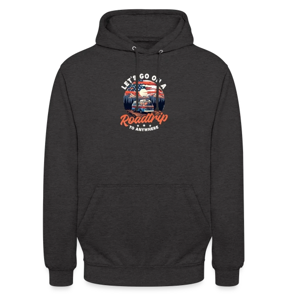 Van Hippie Aventure sur Sweat-shirt à capuche unisexe