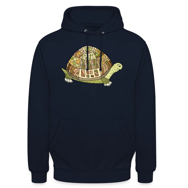 Tortue Mignonne sur Sweat-shirt à capuche unisexe