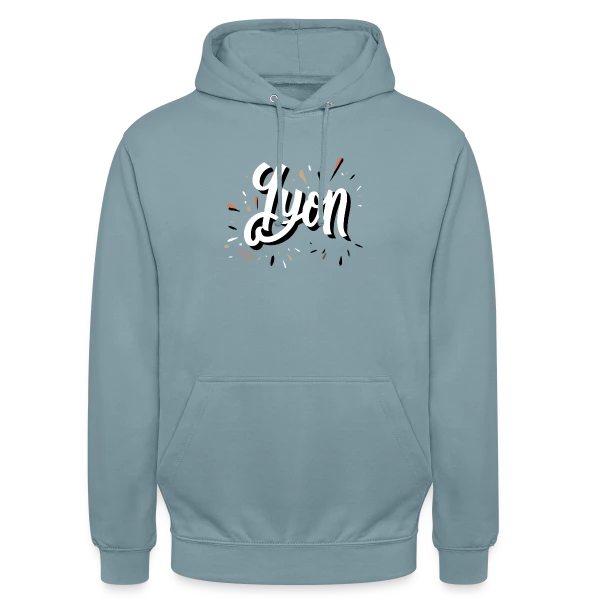 Lyon Dynamique Moderne sur Sweat-shirt à capuche unisexe