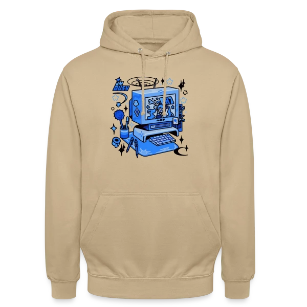 Ordinateur Rétro "I'm Busy" sur Sweat-shirt à capuche unisexe