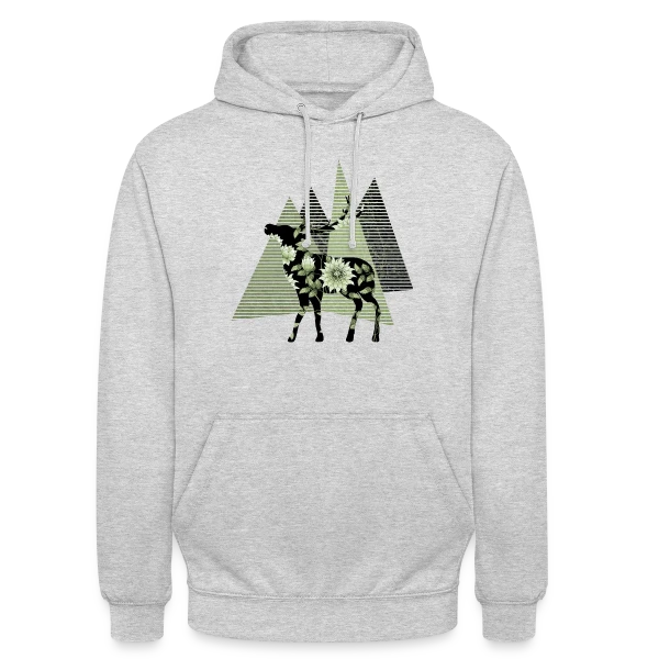 Cerf Majestueux sur Sweat-shirt à capuche unisexe