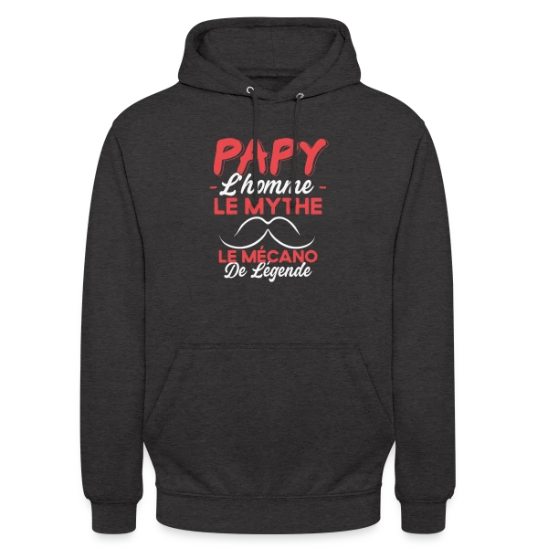 Papy Mécanicien de Légende - Humour Cadeau Passion Moteur sur Sweat-shirt à capuche unisexe