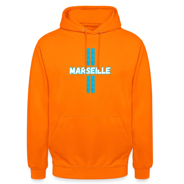 Marseille Supporter Stylisé sur Sweat-shirt à capuche unisexe