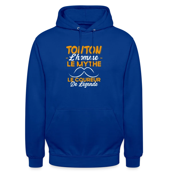Tonton Le Coureur de Légende - Cadeau Running Humour sur Sweat-shirt à capuche unisexe