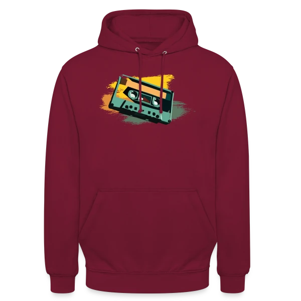 Cassette Pop Art sur Sweat-shirt à capuche unisexe