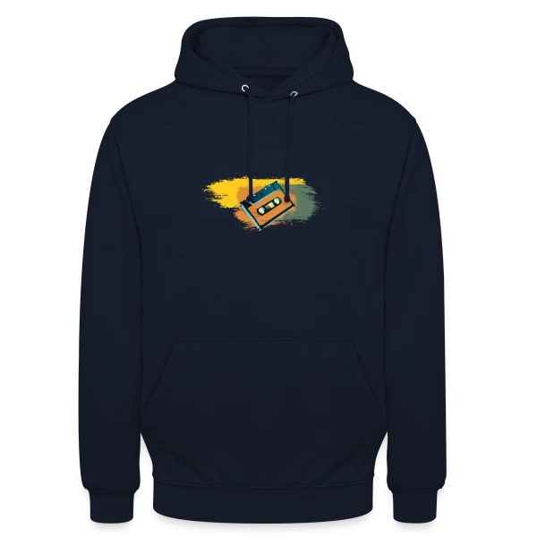 Cassette Rétro Couleurs sur Sweat-shirt à capuche unisexe