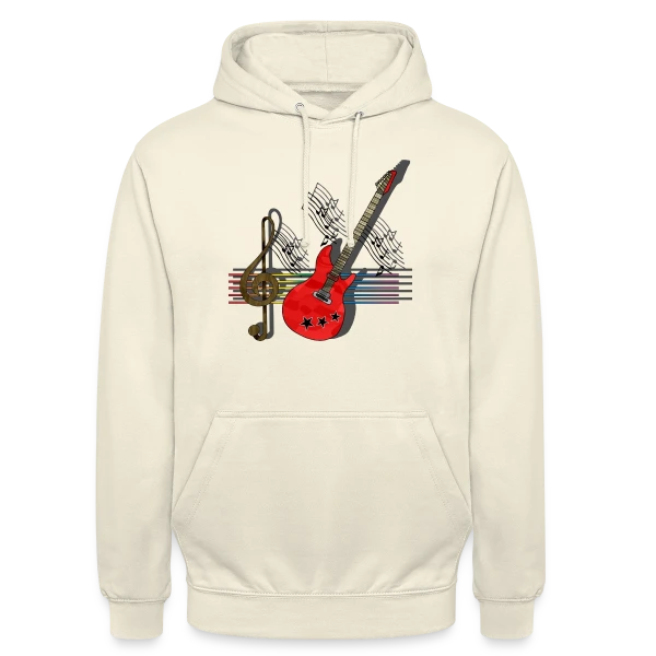 Passion Guitare sur Sweat-shirt à capuche unisexe