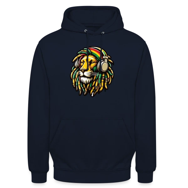 Lion Rasta Musique sur Sweat-shirt à capuche unisexe
