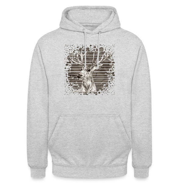 Esprit Cerf Majestueux sur Sweat-shirt à capuche unisexe