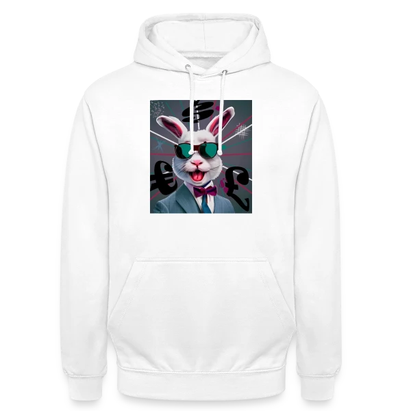 Lapin Business Man sur Sweat-shirt à capuche unisexe
