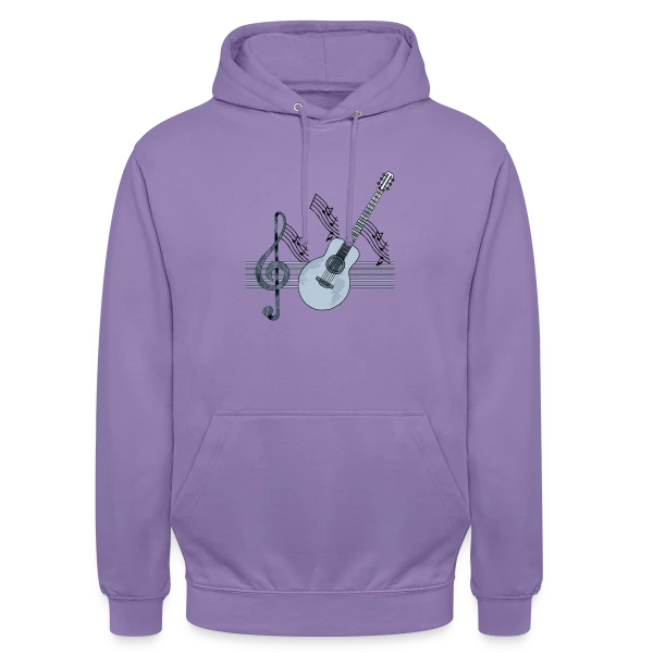 Mélodie Guitare sur Sweat-shirt à capuche unisexe
