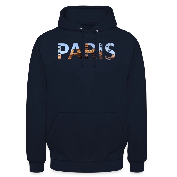 Paris Tour Eiffel sur Sweat-shirt à capuche unisexe
