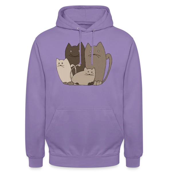 Le Chat Mignon sur Sweat-shirt à capuche unisexe