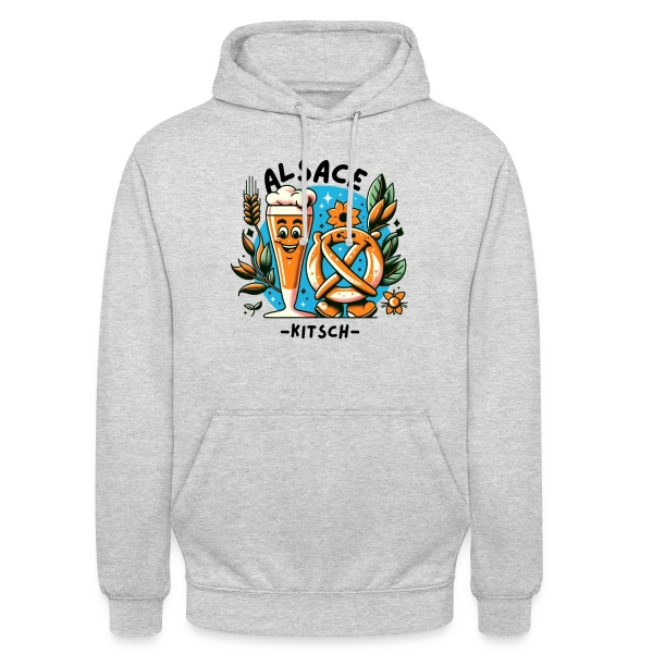 Alsace Kitsch Bière Bretzel sur Sweat-shirt à capuche unisexe