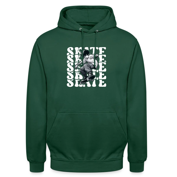 Jeune Skater Manga Urbain sur Sweat-shirt à capuche unisexe