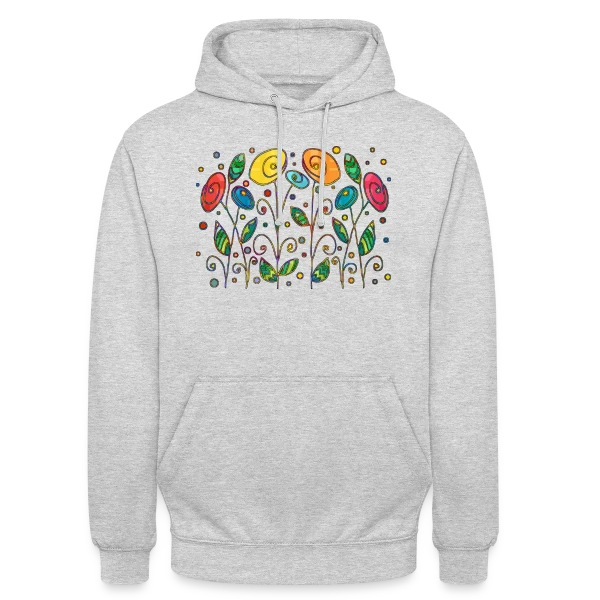 Fleurs Éclatantes sur Sweat-shirt à capuche unisexe