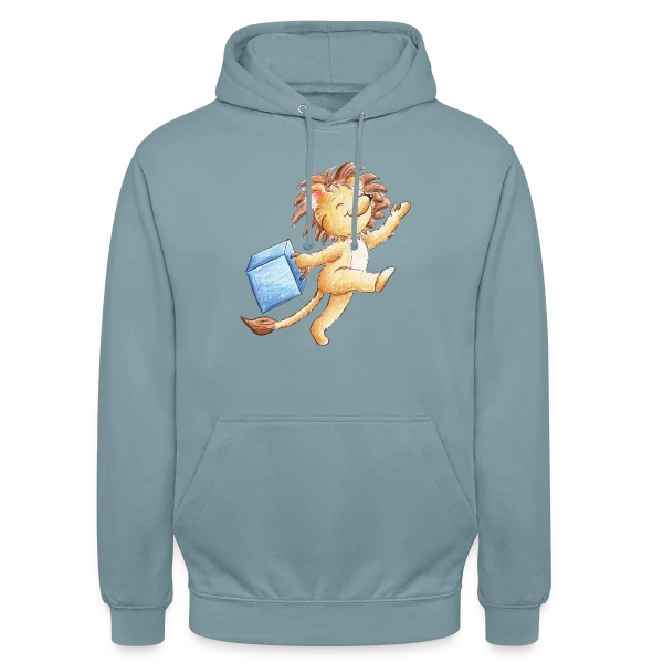 Lion Voyageur Joyeux sur Sweat-shirt à capuche unisexe