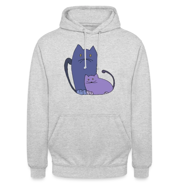 Amour Félin sur Sweat-shirt à capuche unisexe