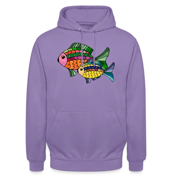 Passion Pêcheur sur Sweat-shirt à capuche unisexe