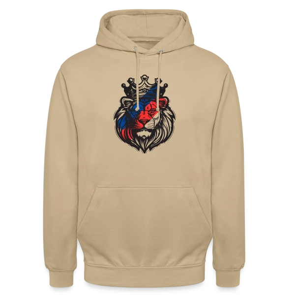 Lion Lyonnais Couronné OL sur Sweat-shirt à capuche unisexe