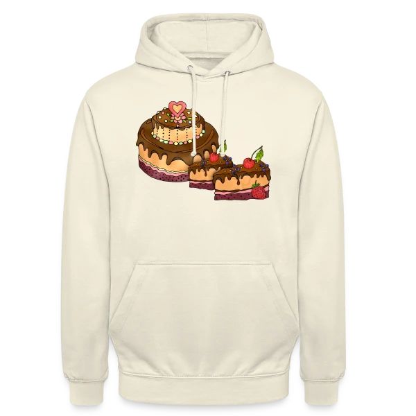 Gâteau Festif sur Sweat-shirt à capuche unisexe