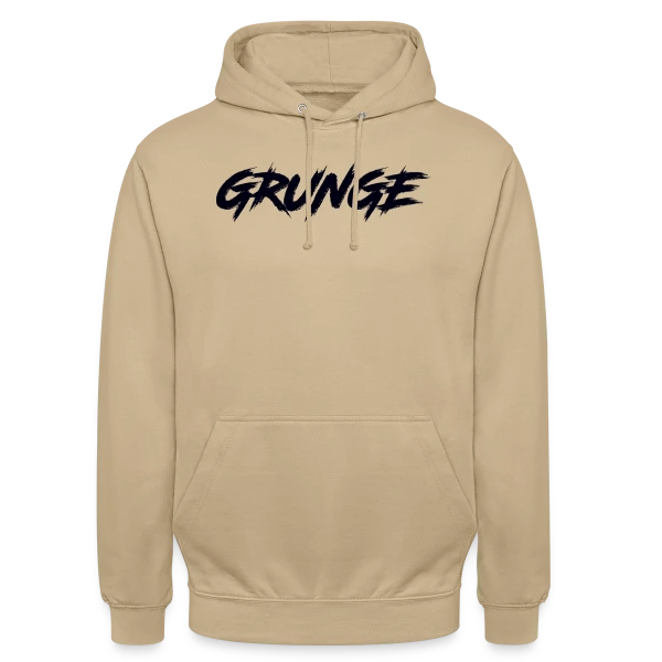Typographie Grunge Brossée sur Sweat-shirt à capuche unisexe