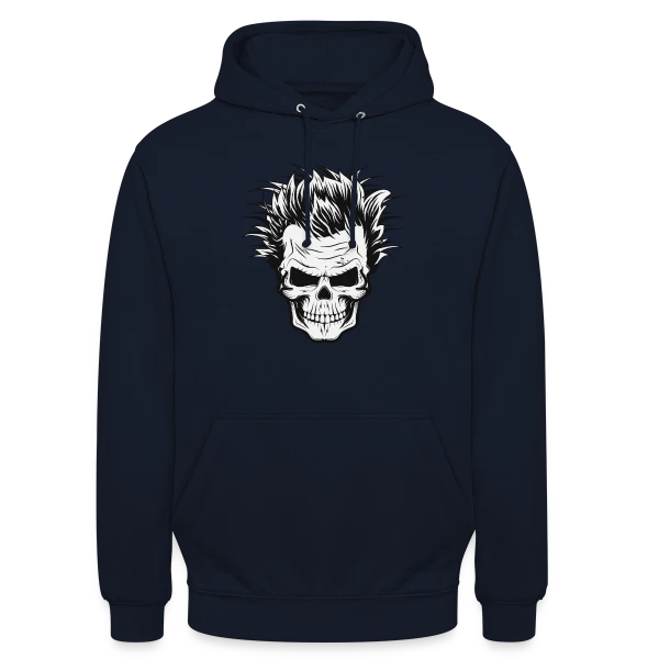 Crâne de Savant Fou sur Sweat-shirt à capuche unisexe