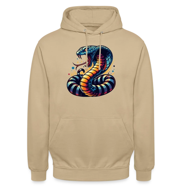 Cobra Vibrant : Style Sauvage et Énergique sur Sweat-shirt à capuche unisexe