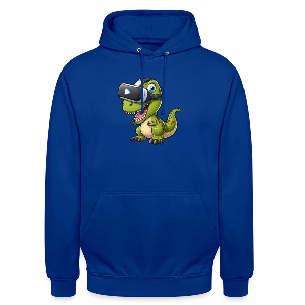 Dino T-Rex en Réalité Virtuelle – Humour Geek sur Sweat-shirt à capuche unisexe