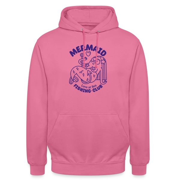 Club de Pêche Sirène Amour sur Sweat-shirt à capuche unisexe