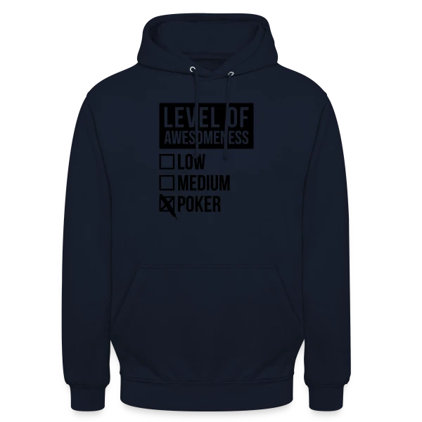 Poker Poker Poker sur Sweat-shirt à capuche unisexe