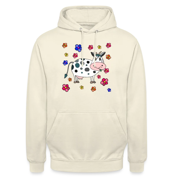 Krowa, la Vache Amusante sur Sweat-shirt à capuche unisexe
