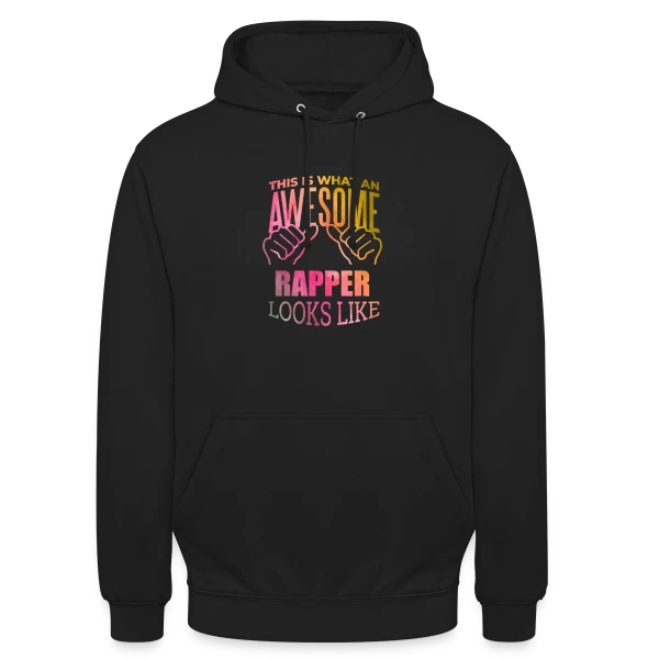 "Rap Rap Rap" Style Urbain Hip-Hop sur Sweat-shirt à capuche unisexe