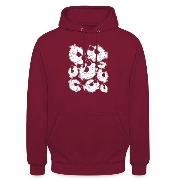 Poisson Globe Lunettes Cool sur Sweat-shirt à capuche unisexe