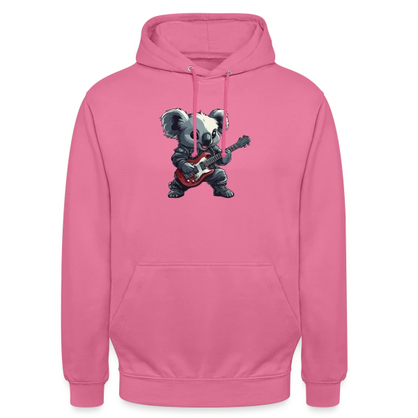 Koala Rocker Guitariste Heavy Metal sur Sweat-shirt à capuche unisexe