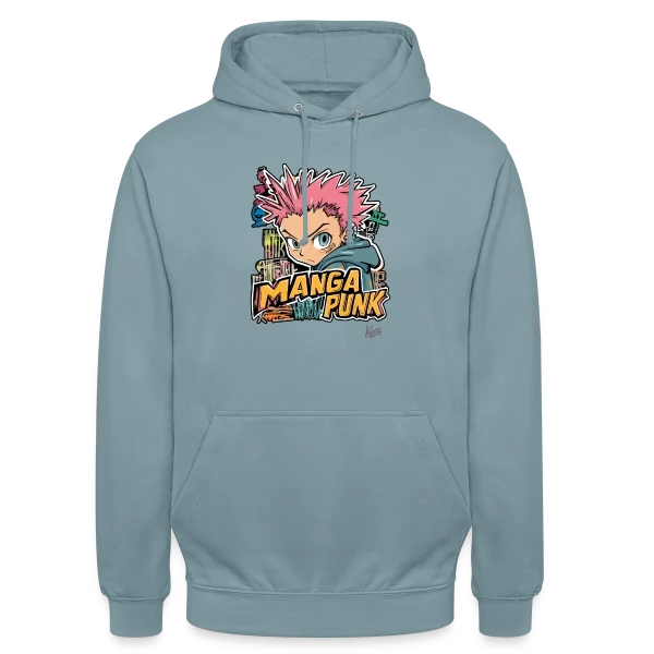 Explosion Manga Punk Japonais sur Sweat-shirt à capuche unisexe