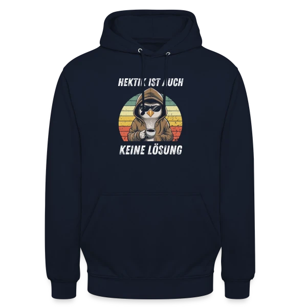 Hibou Cool Café Rétro sur Sweat-shirt à capuche unisexe