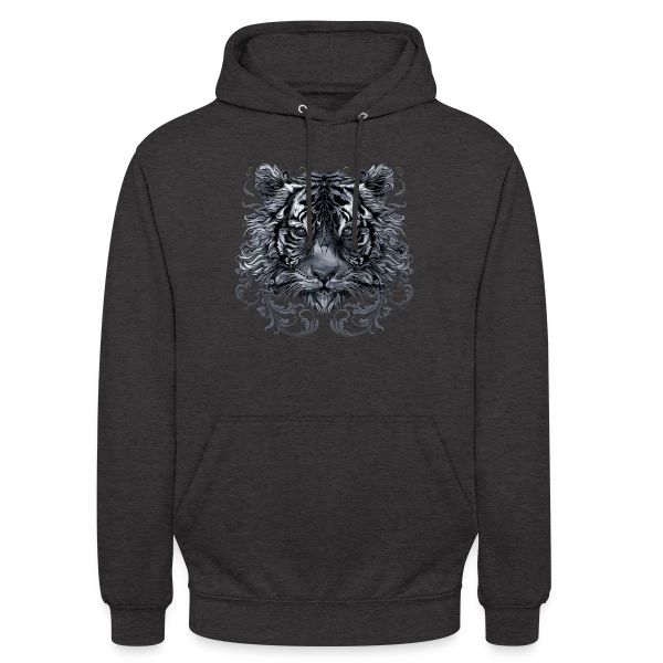 Tigre Majestueux Ornemental sur Sweat-shirt à capuche unisexe
