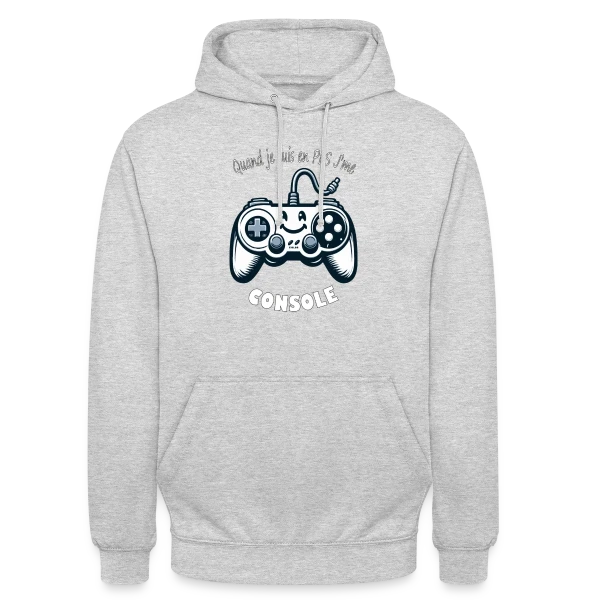 Joystick Souriant Rétro Gaming sur Sweat-shirt à capuche unisexe