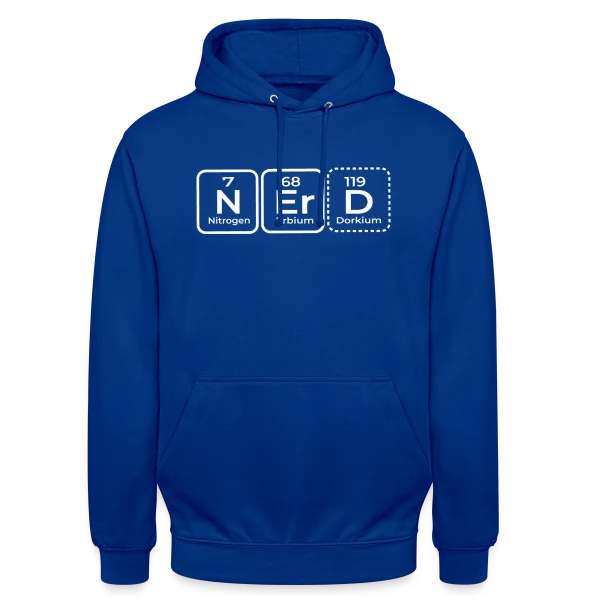 Élément Scientifique : Le Look Geek Chic sur Sweat-shirt à capuche unisexe