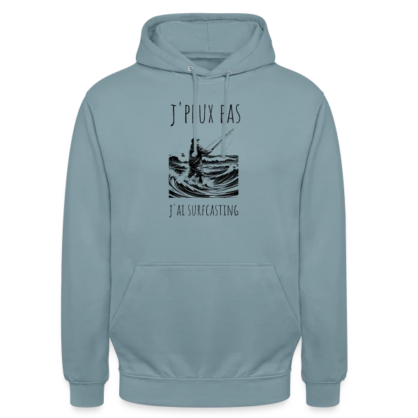 Surfcasting : L'Art de la Pêche en Mer sur Sweat-shirt à capuche unisexe