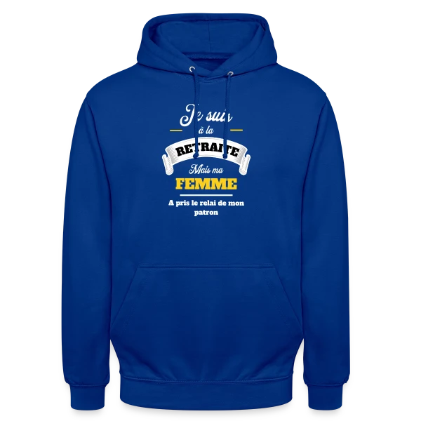 Retraite Humoristique pour Homme sur Sweat-shirt à capuche unisexe