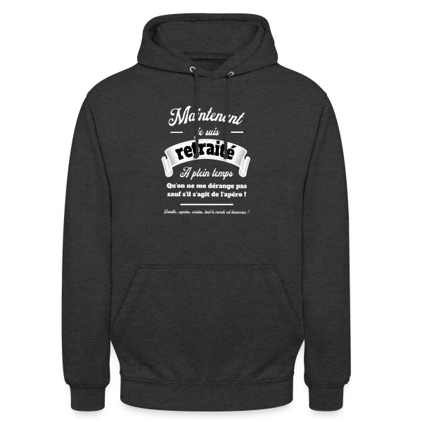 Apéro Retraite : Humour et Détente sur Sweat-shirt à capuche unisexe