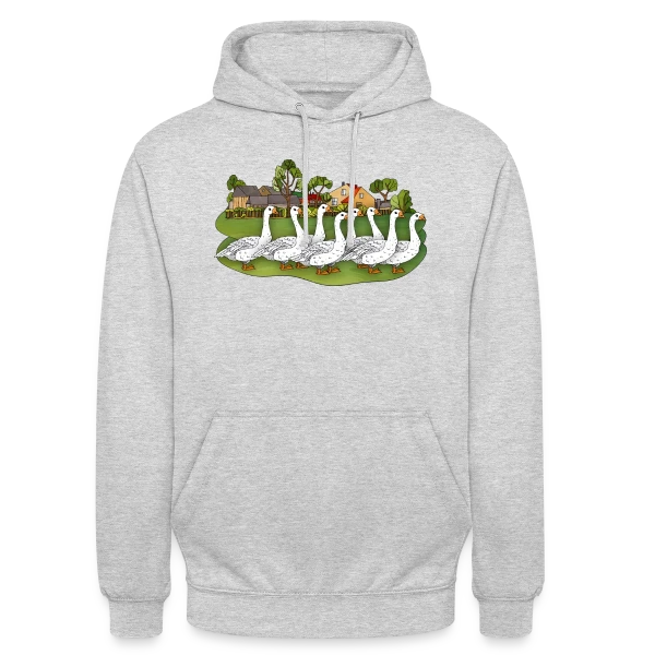 L'Oie Élégante sur Sweat-shirt à capuche unisexe