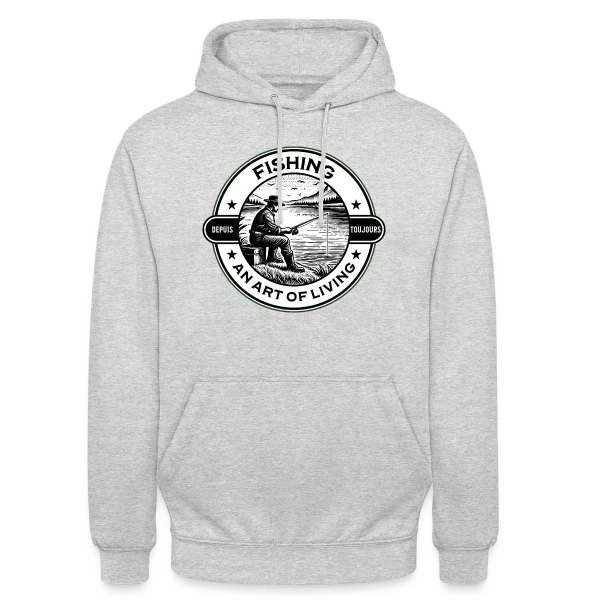 La Pêche : Un Art de Vivre Élégant sur Sweat-shirt à capuche unisexe