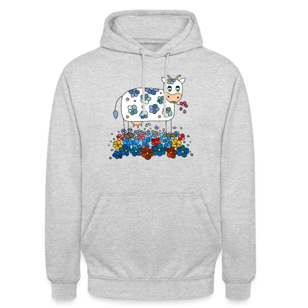 La Vache Mignonne sur Sweat-shirt à capuche unisexe