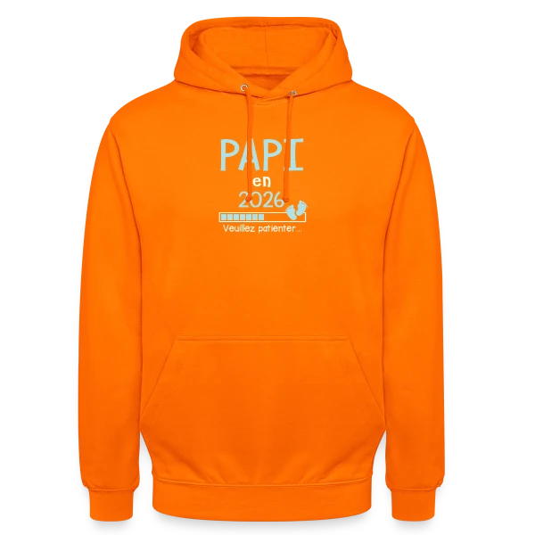 Papi en 2026 : Veuillez Patienter - Humour sur Sweat-shirt à capuche unisexe